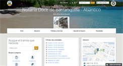 Desktop Screenshot of notaria12barranquilla.com.co